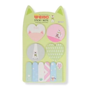 Imagem de Bloco de Notas Fofo, Gatinho, Coelhinho e Ursinho - Papelaria Criativa