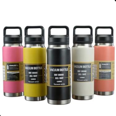 Imagem de Garrafa Térmica Inox 1.1 Lts Sport Bottleck Àgua Gelada Por Mais Tempo (Salmão)