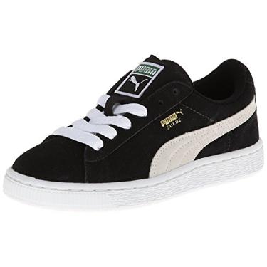 Imagem de PUMA Tênis infantil unissex Vikky 2 sem cadarço, Preto/branco, 7 Little Kid