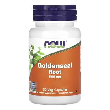 Imagem de NOW Foods Raiz de Goldenseal 500mg 50 Cápsulas Importado