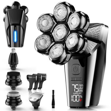 Imagem de Barbeador elétrico Hexus Head Barbeadores para homens carecas à prova d`água