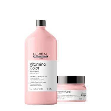 Imagem de Kit L'Oréal Professionnel Vitamino Color Shampoo Máscara 250 (2 produtos)