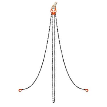 Imagem de SALUINOKI Eslinga De Elevação De Corrente Ajustável De 2 Vias 5/16 Pol. X 33 Pés (10 Metros) 6600 Lbs Correntes De Elevação Com Ganchos