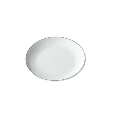 Imagem de Prato de plástico redondo para restaurante comercial, prato redondo de imitação de porcelana de hotel - 8111-bobina preta