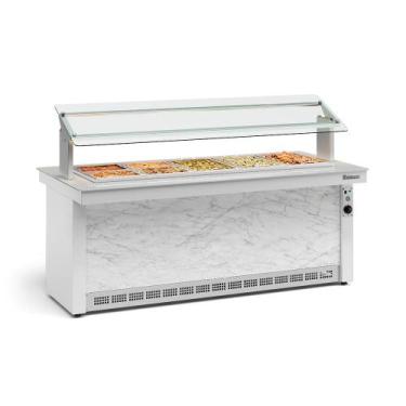 Imagem de Buffet Térmico Gelopar 5 Cubas Branco 220V GBTA-200