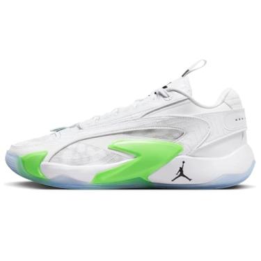 Imagem de Tênis de basquete masculino Jordan Luka 2 (DX8733-103, branco/greve verde/preto), Branco/Verde Strike/Preto, 40