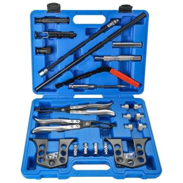 Imagem de DASBET Compressor de mola de válvula, removedor e instalador de mola de válvula de motor aéreo universal, ferramenta de compressor OHV OHC, conjunto de serviço de cabeça de cilindro