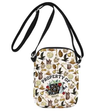 Imagem de JNIAP D20 Dice Rogue Bolsa tiracolo Dnd Rogue Dice Bolsa de ombro The Master of Trickery Gifts, Rogue Cb, Ajuste
