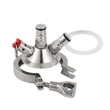 Imagem de Fabricação caseira de cerveja Keg Ball Lock Tapping Head 2'' Tri-Clover Kit Tri-Clamp Commercial Keg To Ball Lock Conversion,Homebrew Kegging Equipment Acessórios para vinho