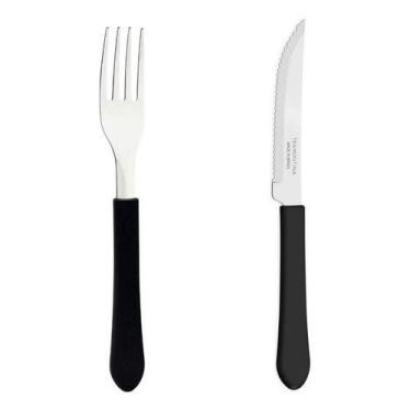 Imagem de Kit Restaurante Tramontina 12 Facas + 12 Garfos Leme - Tramontina S/a 