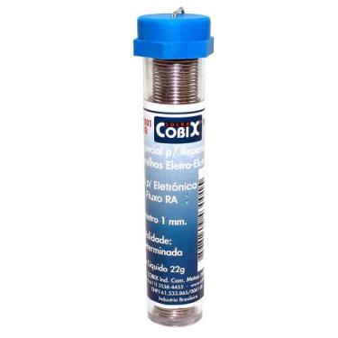 Imagem de Solda tubo 25gr 1mm 60x40 azul cobix
