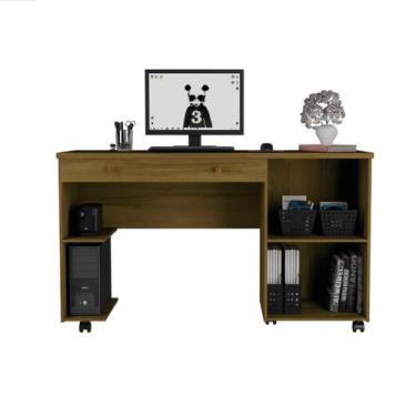 Imagem de Escrivaninha Para Computador Uma Porta e Duas Gavetas  Ariel - Móveis 