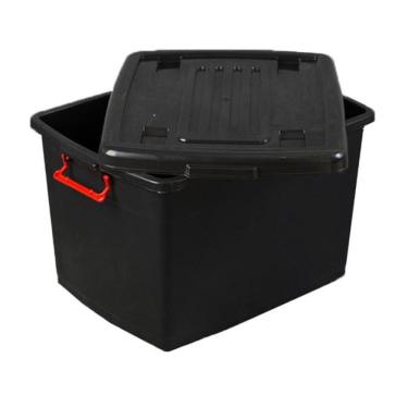 Imagem de Caixa Organizadora Com Roda Heavy Box 95 Lts Preto