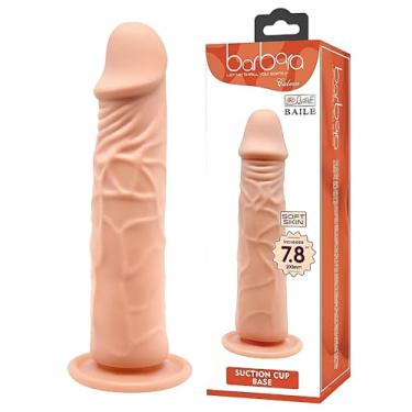 Imagem de Dildo formato de Pênis 21cm com Ventosa Realistico Texturizado Baile Barbara