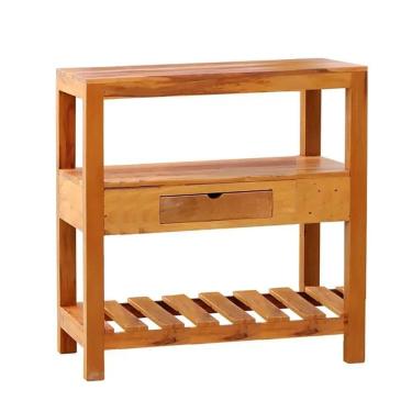 Imagem de Aparador para Sala de Estar 80 Cm Madeira Maciça Natural Natural