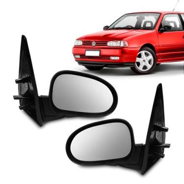 Imagem de Par Retrovisor Gol Bolinha 2 portas 1995 1999 sem controle - Retrovex