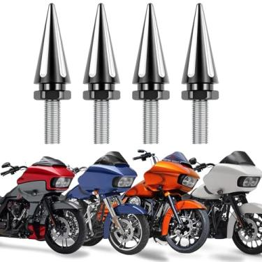 Imagem de YHTIMIOX Parafusos de ponta de para-brisa CNC para motocicleta Parafusos de para-brisa para Harley Touring Road Glide 2015-UP Parafusos de carenagem pretos