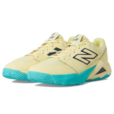 Imagem de New Balance FuelCell Delray V2 Tênis feminino, Pergaminho/Nb azul-marinho, 5 Wide