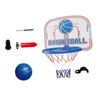 Imagem de Dynwave Jogo de aro de basquete jogo de esportes engraçado para as crianças da porta de casa montagem de aniversário Mini Basketball Hoop Toys Kit Game Toys, Laranja Azul