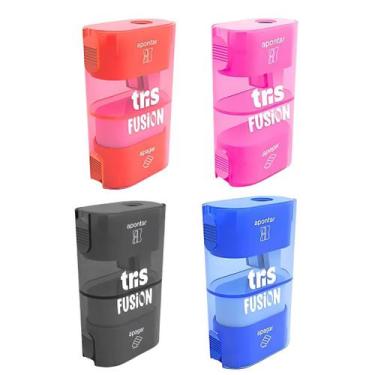 Imagem de Apontador com Depósito + Borracha 2 em 1 Fusion - Tris 