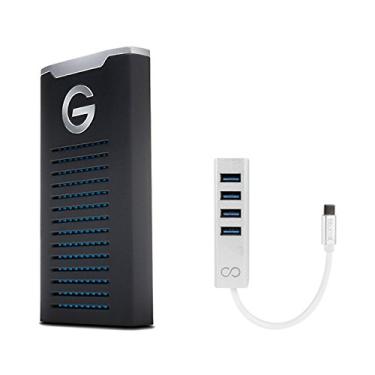 Imagem de G-Technology 1 TB G-Drive SSD móvel durável armazenamento externo – USB-C (USB 3.1), até 560 MB/s – 0G06053-1, preto