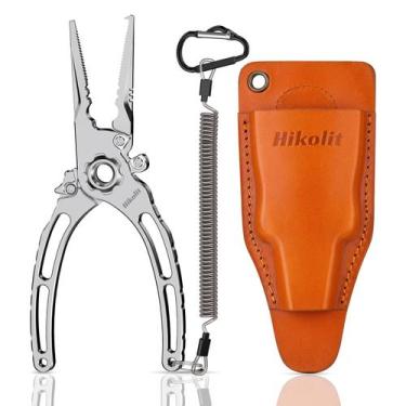 Imagem de Alicate de pesca Hikolit Titanium 7,5" com capa de couro