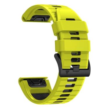 Imagem de Pulseiras de relógio de silicone de 22 mm/26 mm compatíveis com Garmin Fenix 8/7/6/5, Forerunner 956/955/945/935, Epix, MARQ, Quatix, Tactix, Enduro, Descent, Approach S60/S62/S70 smartwatch (verde e