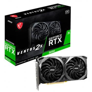Imagem de Placa de Vídeo RTX 3050 Ventus 2X 8G OC MSI NVIDIA Geforce, 8GB GDDR6,