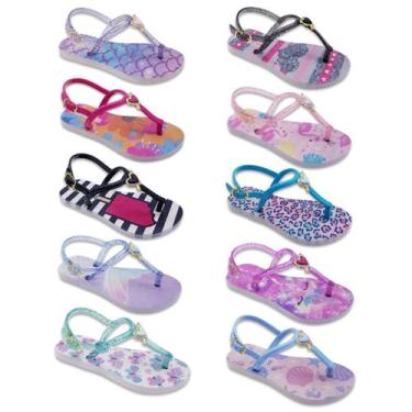 Imagem de Kit 20 Pares Sandália Infantil Estampa Princesas Atacado K59 - FABRICA