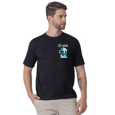 Imagem de Camiseta Básica Estampa Clássica Amg Hamilton Look Casual Algodão Fio 
