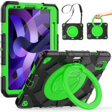 Imagem de SCSVPN Capa Infantil para iPad Air 5ª/4ª geração 10,9 polegadas 2022/2020, iPad Pro 11 com Suporte para Lápis - Suporte Giratório e Alça de Ombro - Capa Protetora