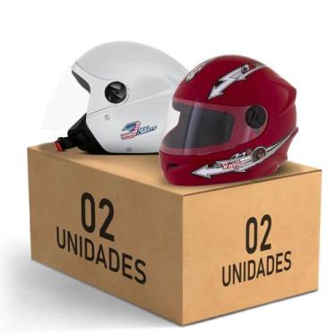 Imagem de Kit 2 Capacete New Liberty 3 Elite + Liberty 4 Kids Feminino Masculino