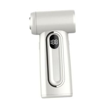 Imagem de FLCPJGV Fã de ventilador de mão Hand 6 Speed ​​ajustável Velocidade prática do ventilador secador de cabelo para dormitório quarto de mesa de mesa, Branco