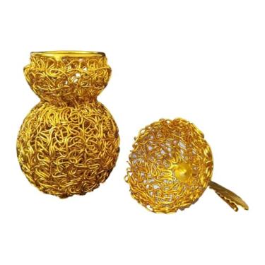 Imagem de Kuntesetty Estátua da cabaça Hu Lu Lu Feliz Decoração da Decoração da Sculpture Feng Shui para Cabinet Room Farthouse Bookshelf Ano Novo, Cover Aberto