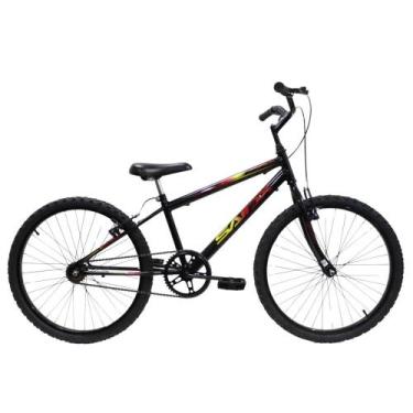 Imagem de  Bicicleta Aro 24 mono Bike Infantil Saidx Premium, Preto, Verme, Amar
