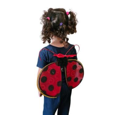 Imagem de Fantasia infantil Asa Dupla de Joaninha de Luxo - Genérica