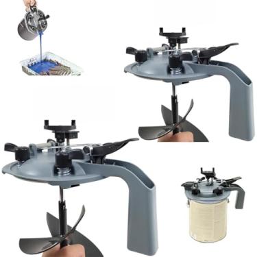 Imagem de 2 peças 4L/1 galão kit de tampas de mistura de tinta, tampa de lata de tinta com bico de vedação, lâmina de mistura de tinta, agitador de tinta universal sem gotejamento, dispensador de tinta de