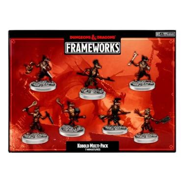 Imagem de WizKids D&D Frameworks: Kobolds Miniatures Set - Unpainted Unassembled Customizable Miniatures. Dungeons & Dragons