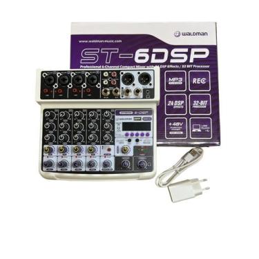 Imagem de Mesa De Som Waldman 6 Canais Com Interface Usb Mixer