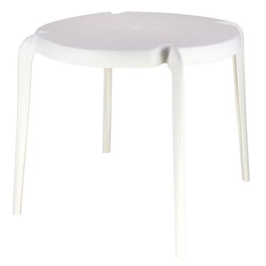 Imagem de Mesa Redonda Tramontina Clarice Branca Em Polipropileno E Fibra De Vidro Tramontina