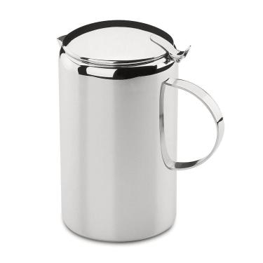 Imagem de Jarra Grande De Aço Inox 2,8 Litros Para Suco água Bebidas Refresco Verão Servir Festa Mesa Cozinha