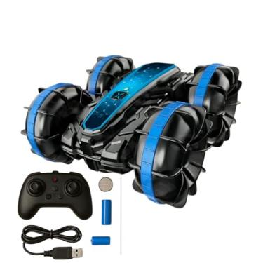 Imagem de Carrinho Controle Remoto Anfíbio 4x4 Stunt Car À Prova d’Água – Roda na Água e Terra, Controle por Gestos + Convencional, Giros 360°,Design inteligente Ajudando na Coordenação Motora