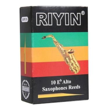 Imagem de Caixa Palheta Sax Alto 2,5 Com 10 Unidades Riyin - SEM MARCA