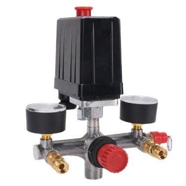 Imagem de Medidor de Chave de Pressão do Compressor de Ar 240V 15A Controle Preciso Longa Vida útil Adequada para Uso Industrial