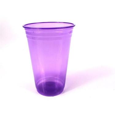 Imagem de Copo Plástico Neon 300Ml C/25Un Roxo - Aluá festas