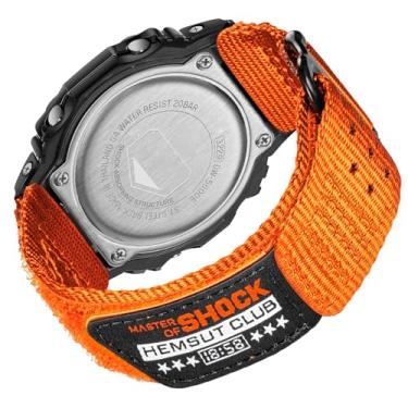 Imagem de Pulseira de relógio de substituição para Casio G-Shock GA-100/110/120/135/2100, DW-5600E/5610/5700/8900, pulseira Casio de nylon respirável de 16 mm