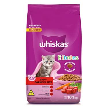 Imagem de whiskas Ração Whiskas Carne E Leite Para Gatos Filhotes 10 1 Kg