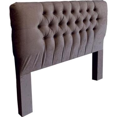 Imagem de Cabeceira Box 160 Capitonê Sueed marrom ou bege - Dom Orione