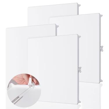 Imagem de Morvat Painel de acesso de mola 30,5 x 30,5 cm para teto e drywall, plástico ABS durável resistente e caixa de acesso de fácil instalação, placa de cobertura de furo de parede para encanamento e cabos