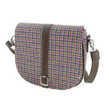 Imagem de Glen Appin Bolsa feminina Harris Tweed Beauly ombro casual alça ajustável padrão tartan presente de aniversário dia da mãe, Tecido jazzy
